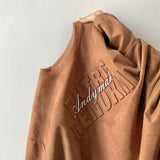 Men T Shirt Heavy Suede Summer Retro Easy Matching