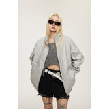 Unisex Pu Jacket Loose Slimming Locomotive Style PU Leather