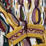 Kapital Sweater Vintage Pingtian and Macro Pattern round Neck Loose Pop Contrast Color Stereo Retro Sweater