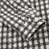 Men Long Sleeved T Shirt Plaid Long Sleeve Lapel Shirt Men's Loose Casual Shirt Coat Fashion