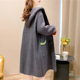 Women Knitted Cardigan Loose Thick Sweater