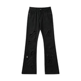 Men Jeans Scrape Hip Hop Punk Loose Hole