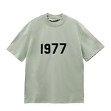 Fear of God Essentials 1977 T-Shirt Double Line Printed Short Sleeve T-shirt