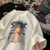 Men T Shirt Creative Printing Loose Teen