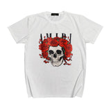 Amiri T Shirt Short Sleeve Skull Letter Print Casual Hip Hop