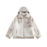 Unisex Coat Youth University Style Lamb Wool Coat Winter