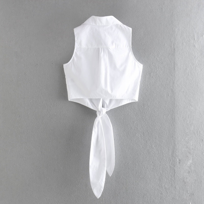 Women Vest Fashion Urban Hot Girl Bow