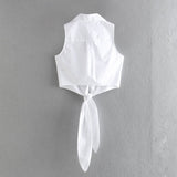 Women Vest Fashion Urban Hot Girl Bow