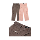 Cargo Pants Distressed Overalls Casual Pants