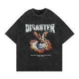 Men T-Shirt Vintage Distressed Rodman Print Loose Cotton