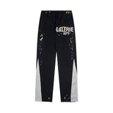 Gallery Dept Sweatpants Hand-painted splashed ink alphabet casual trousers