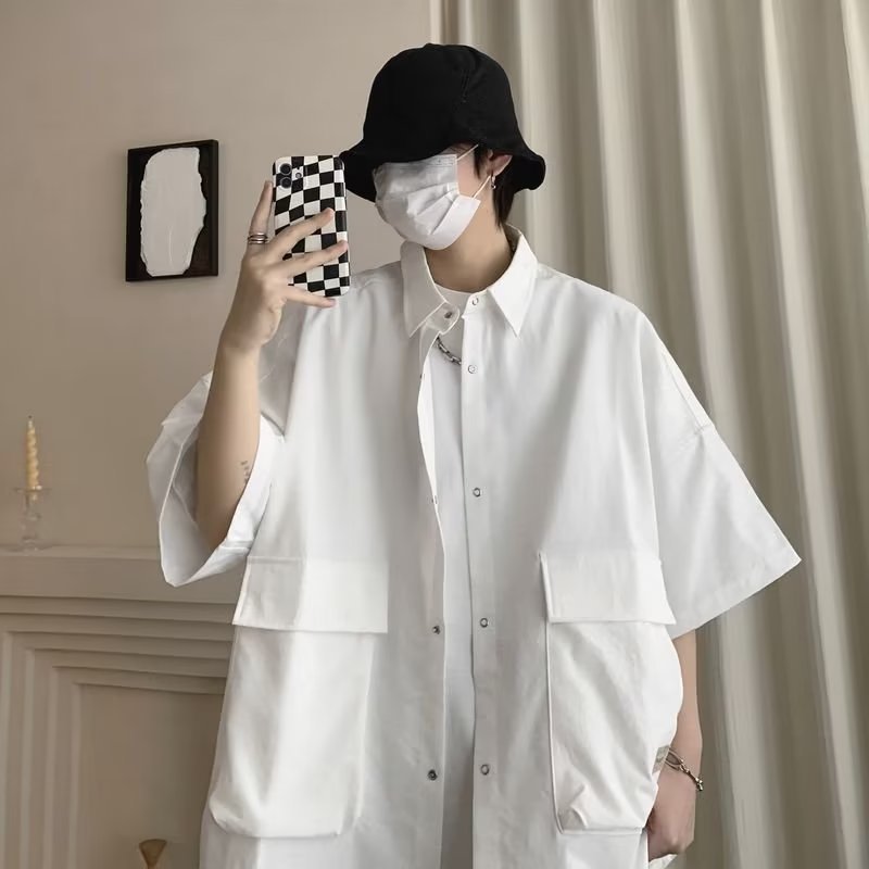 Men Shirts Summer Casual Jacket