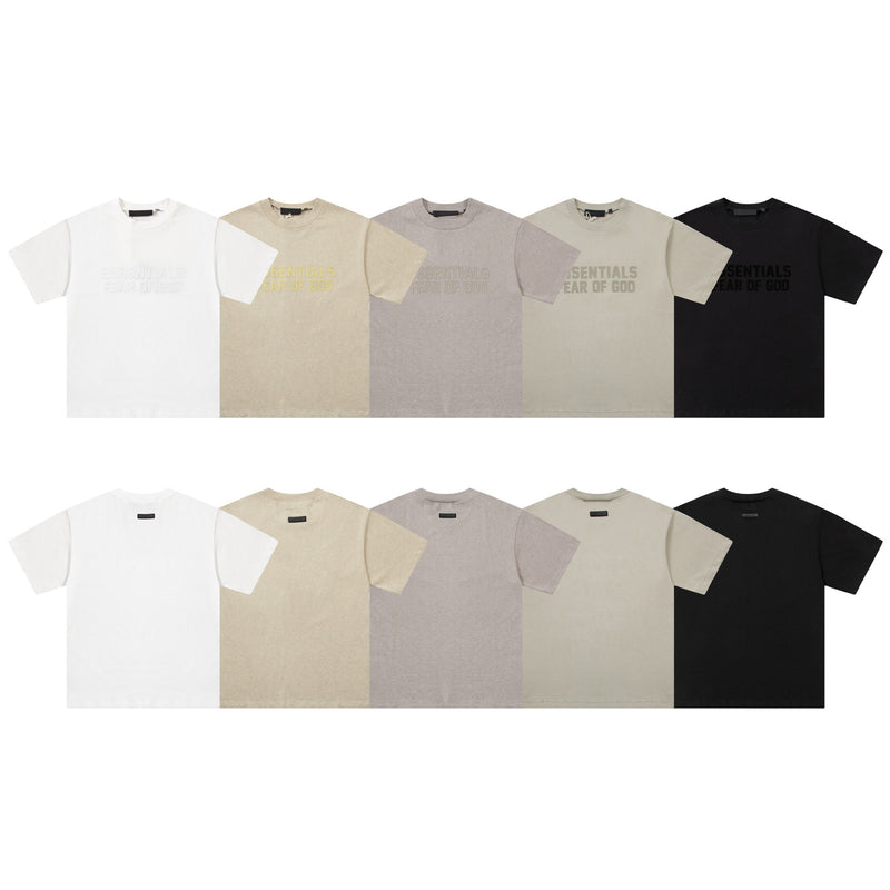 Fog Essentials T Shirts Spring/Summer FOG Season 9 Letter Crew Neck Short Sleeves