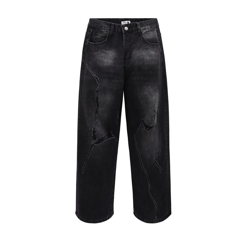Men Jeans Ripped Special Design Loose