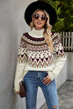 Women's Pullover Sweater Striped Loose Sweater