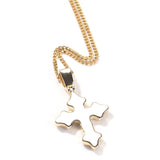 Jewelry Zircon Cross Pendant Necklace Vintage Hip Hop Necklace Crosses Spectrum Royalty