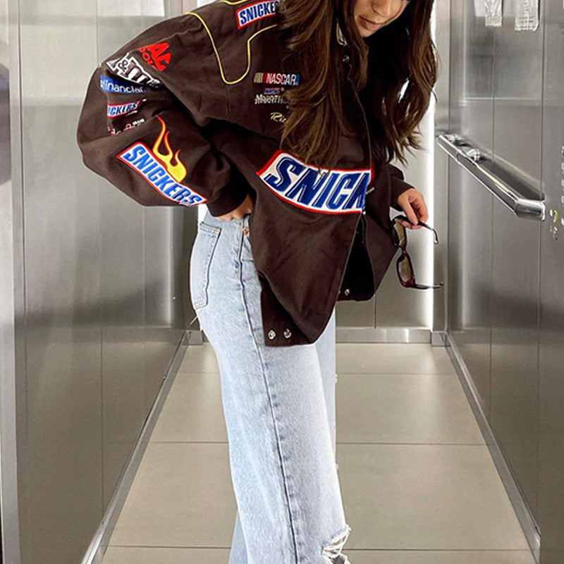Women Jacket Casual Loose Trench Coat
