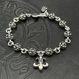 Chrome Heart Bracelet Flower Domineering Classic