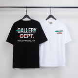 Gallery Dept T Shirts Fashion Brand Summer Letter Slogan Gallery Dept Men and Women Short Sleeve