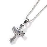 Jewelry Copper Set 5A Zircon Rose Cross Pendant Necklace Angel Pieces Egypt Pieces Jesus Pieces