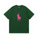 Ralph Lauren T Shirts Cotton Label Short Sleeve Solid Color