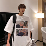 Men T Shirt Summer Pure Cotton Heavy Oversize