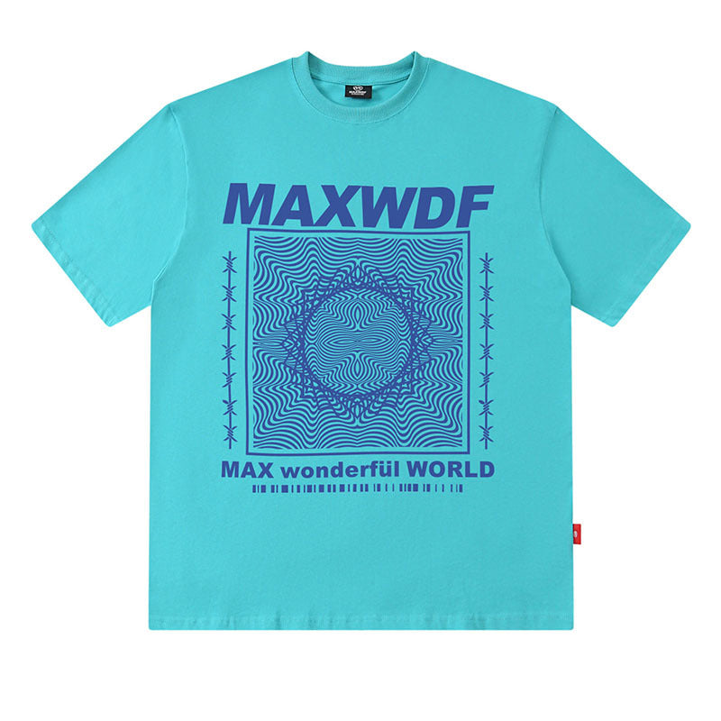 Men T-Shirt West Coast Heavy Short Sleeve All-Match Casual