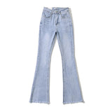 Women Jeans Bell-Bottom Pants All-Match Loose