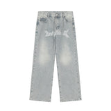 Men Jeans USD Printing Hip Hop Casual Loose