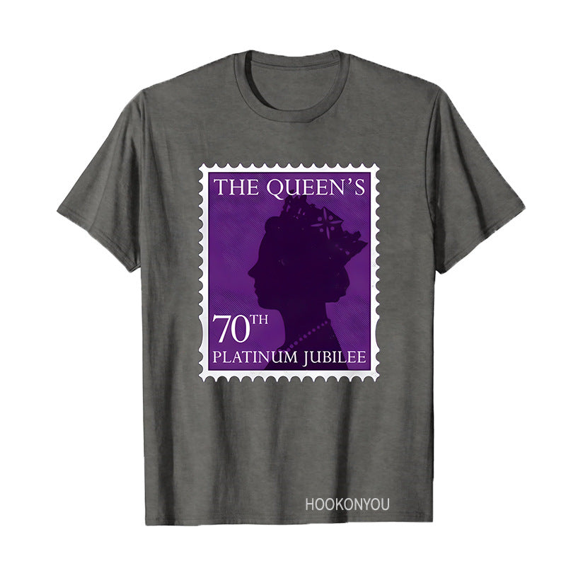 Inspired by Queen's Platinum Jubilee 2022 Elizabeth 70 Years T-shirt Pattern