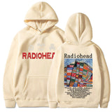 Radiohead Vintage Print Hoodie Men's Women's Cotton Pullover