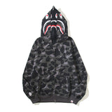 Ape Hoodie Camouflage Alphabet Double Hat Sweater Autumn Winter