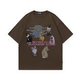 Men's T-Shirt Printed Distressed Short-Sleeved T-shirt for Men and Women
