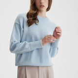 Women Work Business Casual Sweats Crew Neck Loose Sweater