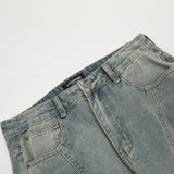 Men Jeans Stitching Casual Distressed