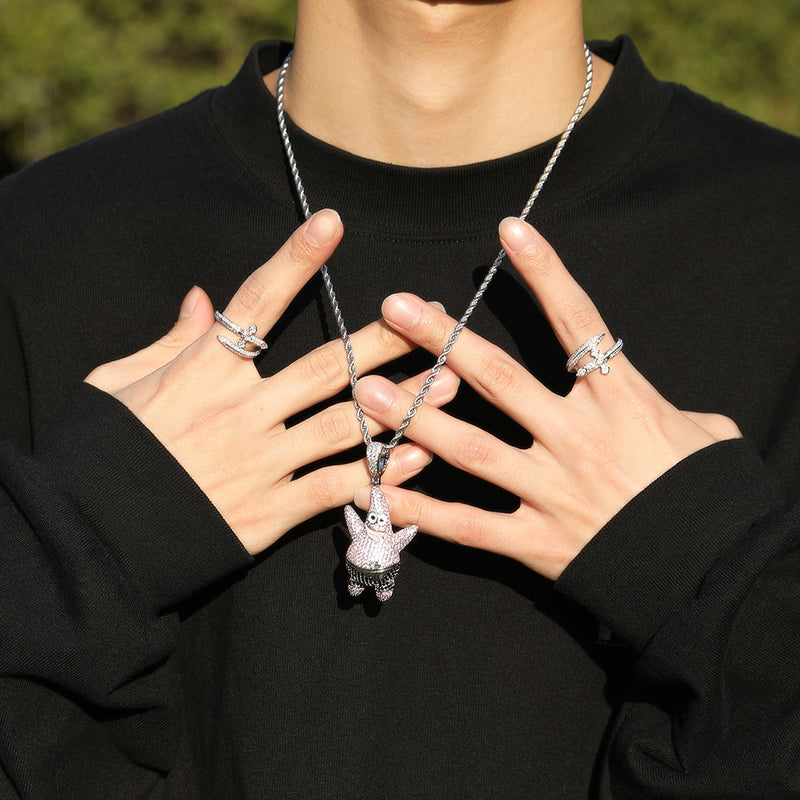 Jewelry Patrick Star Full Diamond Pendant Versatile Diamond Set Animal