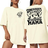 Oversized Football Mom Shirt : Women Funny Game Day Shirts