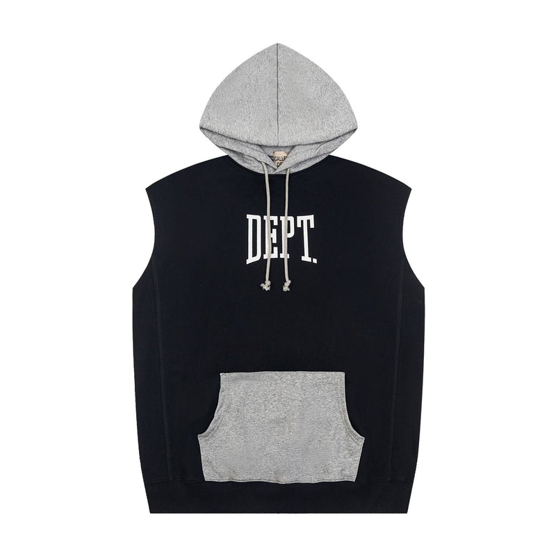 Gallery Dept Hoodie Letter Sleeveless Hooded Sweater