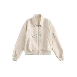 Unisex Pu Jackets Loose PU Leather Jacket