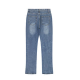 Men Jeans Cut Ripped Punk Loose