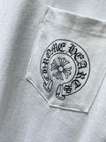CHH Chrome Hearts T Shirts Big Horseshoe Cruciate Flower Sanskrit Short Sleeve T-shirt