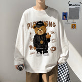 Men T Shirt Teddy Bear Print