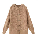 Women Knitted Cardigan Jacket Loose