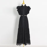 Bohemian Dress Fashion Hollowed-out Embroidery Dress