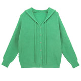 Women Knitted Cardigan Fashion Loose Soft Sweater