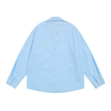 Men Long Sleeved T Shirt I Minimalist Long Sleeve Shirt Boys Spring and Autumn Japanese Style Loose Casual Polo Collar Shirt