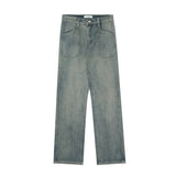 Men Jeans Retro Loose Casual Old