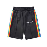 Palm Angels Shorts Angel Casual Rainbow Shorts Elastic Sports Fifth Pants