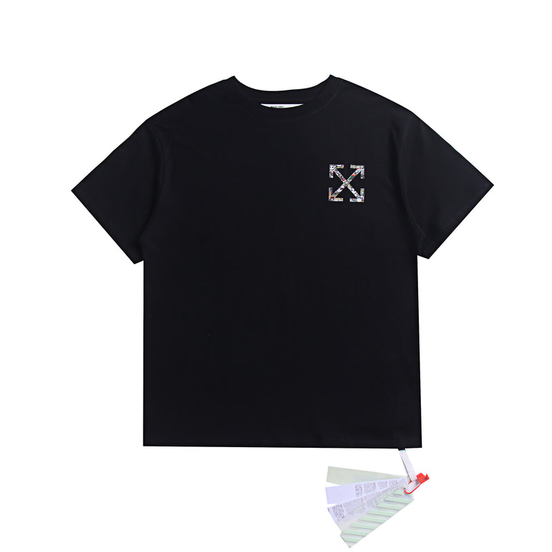 Ow T Shirts Graffiti Arrow Print Short Sleeve