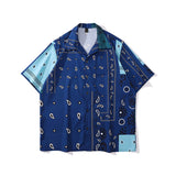 Short Sleeve Shirt West Coast Paisley Loose Casual